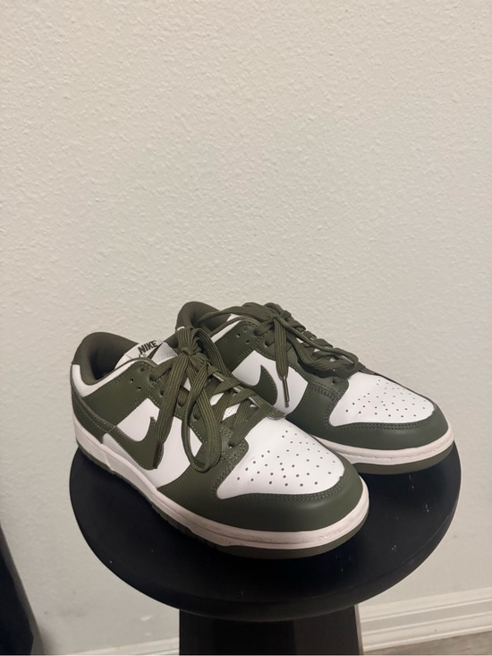 Nike Shoes - Nike Woman’s Low-Top Sneakers in Olive Green and White